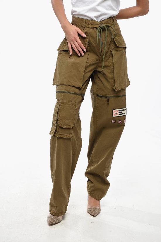  디스퀘어드2 스트레이트 팬츠 S75KB0351S78205726 Military Green