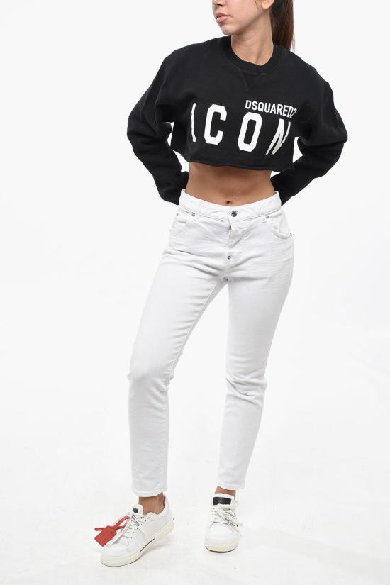  디스퀘어드2 긴팔 티셔츠 S80GU0043S25516965 Bianco Nero - DSQUARED2