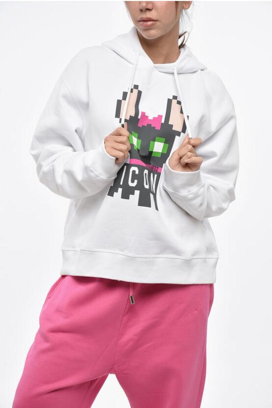  디스퀘어드2 후드 티셔츠 S80GU0095S25516100 White