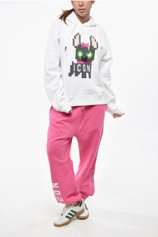  디스퀘어드2 후드 티셔츠 S80GU0095S25516100 White - DSQUARED2