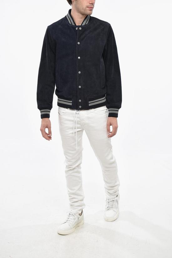  디젤 가죽 자켓 A15722 RLJBR 81E Blue - DIESEL