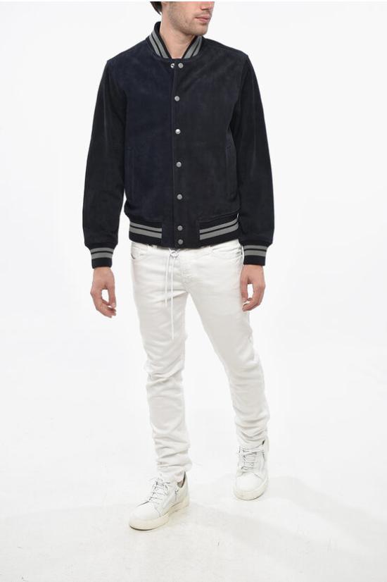  디젤 가죽 자켓 A15722 RLJBR 81E Blue - DIESEL