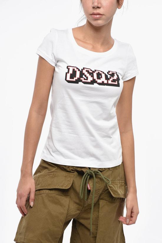  디스퀘어드2 반팔 티셔츠 S75GD0375S23009100 White