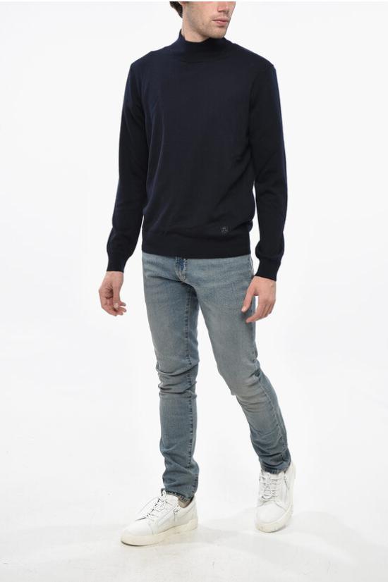  꼬르넬리아니 터틀넥 26M503 2625100 001 Blue - CORNELIANI