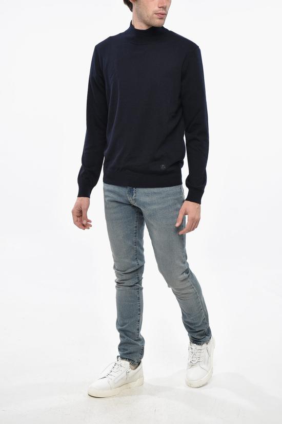  꼬르넬리아니 터틀넥 26M503 2625100 001 Blue - CORNELIANI