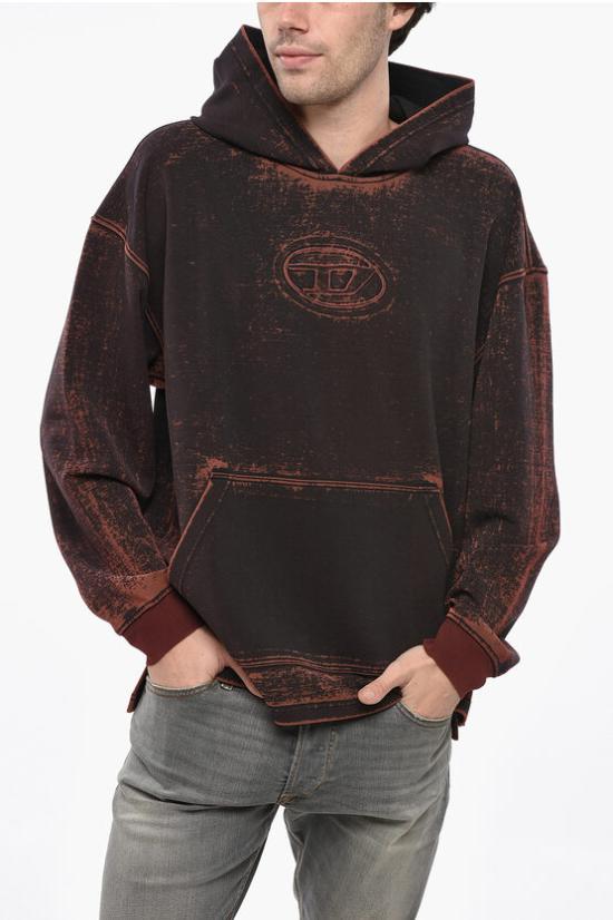  디젤 후드 티셔츠 A14972 0NMAZ 44RA Red