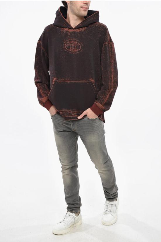  디젤 후드 티셔츠 A14972 0NMAZ 44RA Red - DIESEL