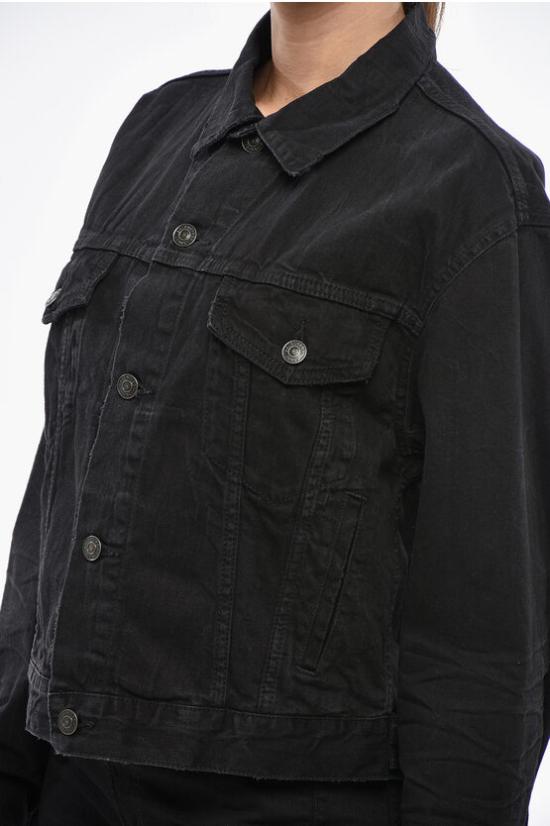  발렌시아가 데님 자켓 790869TQW54 1071 Black - BALENCIAGA