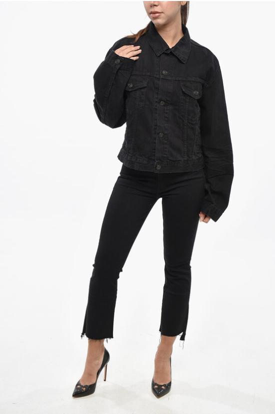  발렌시아가 데님 자켓 790869TQW54 1071 Black - BALENCIAGA