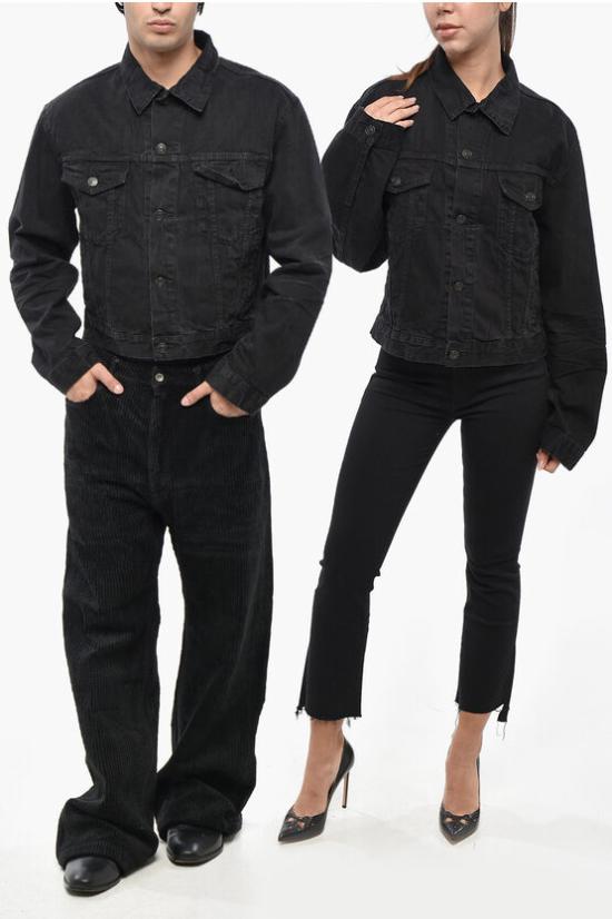  발렌시아가 데님 자켓 790869TQW54 1071 Black