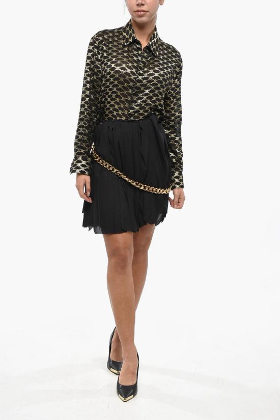  발렌시아가 숏 스커트 808788TGO08 1000 Black - BALENCIAGA