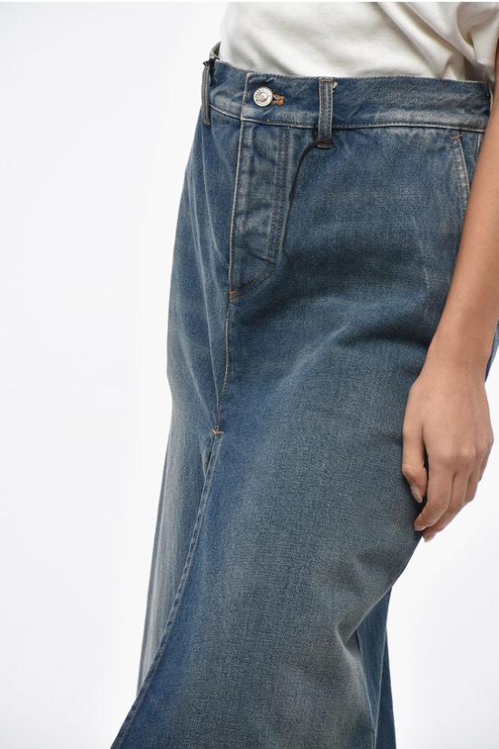  발렌시아가 데님 스커트 556741 TXE08 9018 Light blue - BALENCIAGA