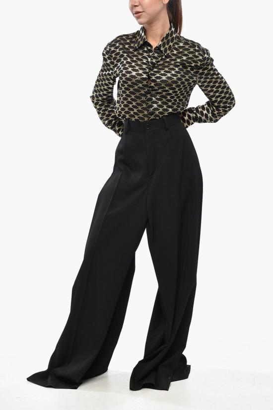  발렌시아가 스트레이트 팬츠 768814TPT151000 Black - BALENCIAGA