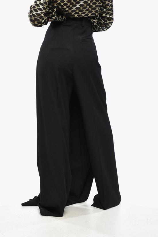  발렌시아가 스트레이트 팬츠 768814TPT151000 Black - BALENCIAGA