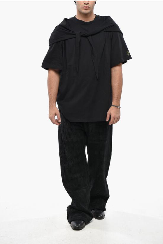  라프 시몬스 반팔 티셔츠 222 144 0099 Black - RAF SIMONS