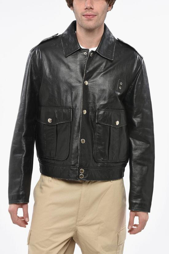  디스퀘어드2 가죽 자켓 S71AN0458SY1647900 Black