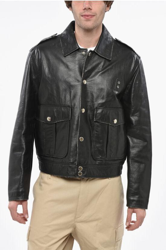  디스퀘어드2 가죽 자켓 S71AN0458SY1647900 Black