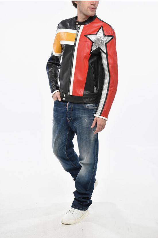  디스퀘어드2 가죽 자켓 S71AN0457SY1628961 Multicolor - DSQUARED2