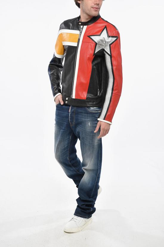  디스퀘어드2 가죽 자켓 S71AN0457SY1628961 Multicolor - DSQUARED2