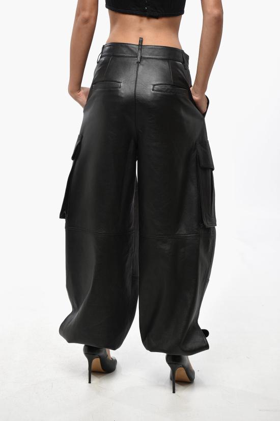  디스퀘어드2 가죽 팬츠 S75KB0315SY1623900 Black - DSQUARED2