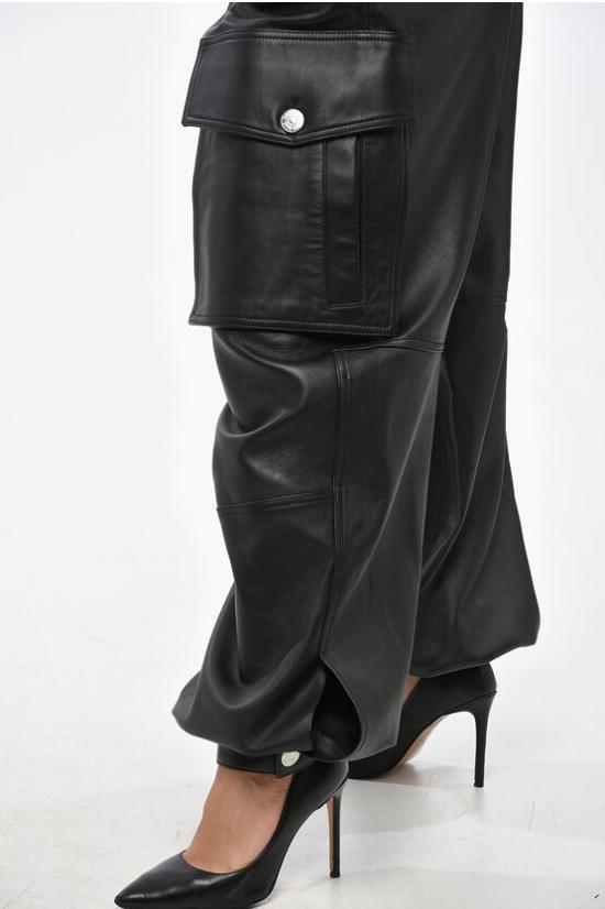  디스퀘어드2 가죽 팬츠 S75KB0315SY1623900 Black - DSQUARED2