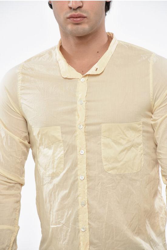  폴하든 긴팔 셔츠 COLLARLESS SHIRT CREAM N Beige - PAUL HARNDEN