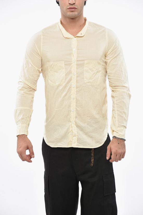  폴하든 긴팔 셔츠 COLLARLESS SHIRT CREAM N Beige