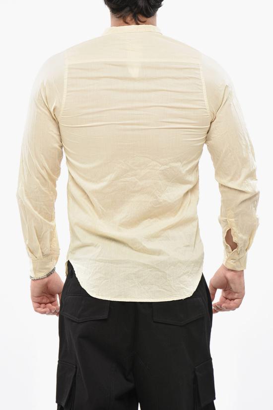  폴하든 긴팔 셔츠 COLLARLESS SHIRT CREAM N Beige - PAUL HARNDEN