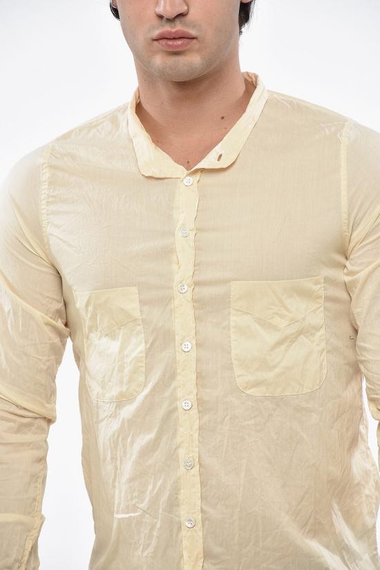 폴하든 긴팔 셔츠 COLLARLESS SHIRT CREAM N Beige - PAUL HARNDEN