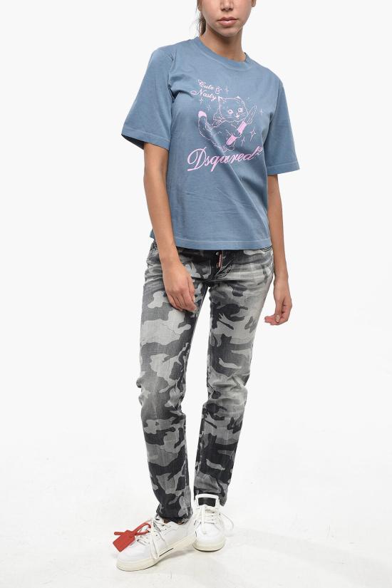  디스퀘어드2 반팔 티셔츠 S75GD0353S22427507 Blue - DSQUARED2