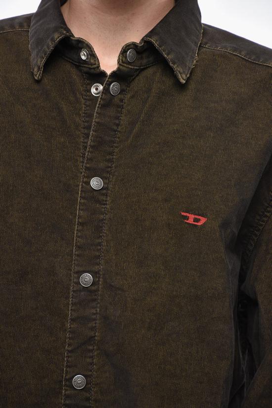  디젤 긴팔 셔츠 A07111 003GJ 50M Brown - DIESEL