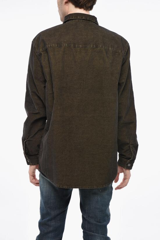  디젤 긴팔 셔츠 A07111 003GJ 50M Brown - DIESEL