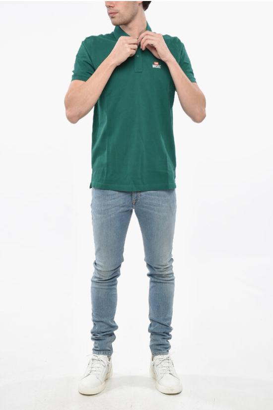  디젤 폴로 티셔츠 A12477 RBAWH 5JB Green - DIESEL