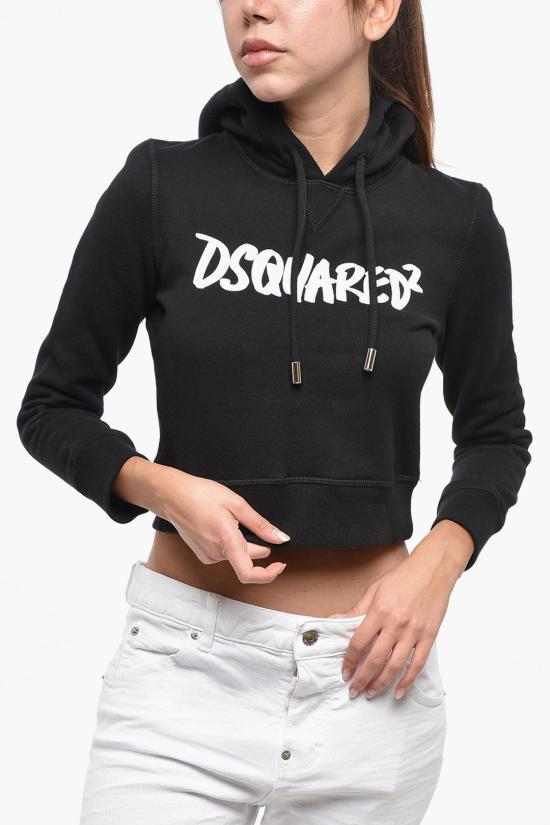  디스퀘어드2 후드 티셔츠 S72GU0441S25516900 Black