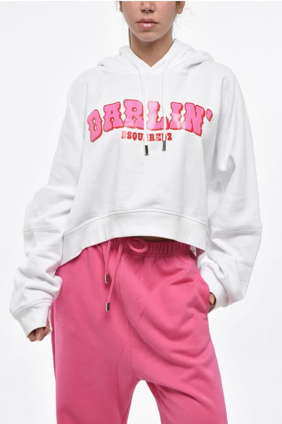  디스퀘어드2 후드 티셔츠 S72GU0442S25516100 White