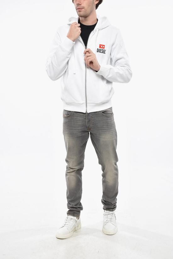  디젤 후드 티셔츠 A19705 RJXAP 100 White - DIESEL