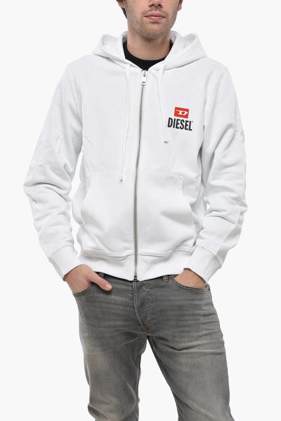  디젤 후드 티셔츠 A19705 RJXAP 100 White