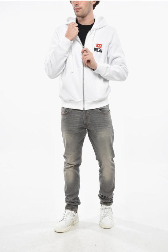  디젤 후드 티셔츠 A19705 RJXAP 100 White - DIESEL