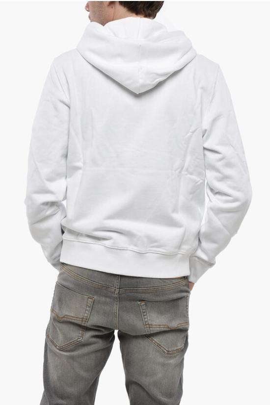  디젤 후드 티셔츠 A19705 RJXAP 100 White - DIESEL