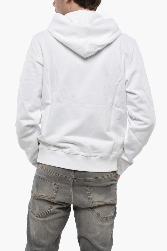  디젤 후드 티셔츠 A19705 RJXAP 100 White - DIESEL