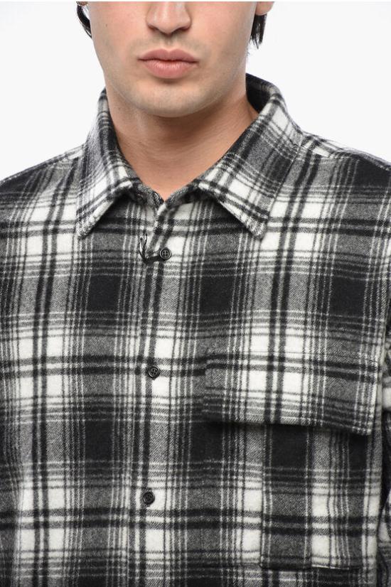  디스퀘어드2 긴팔 셔츠 S79DL0036S78221002F Grigio Bianco e Nero - DSQUARED2