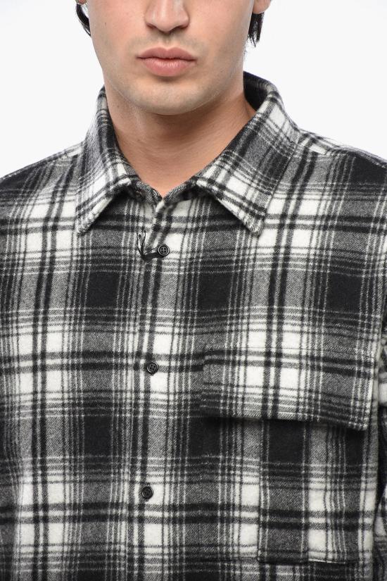  디스퀘어드2 긴팔 셔츠 S79DL0036S78221002F Grigio Bianco e Nero - DSQUARED2
