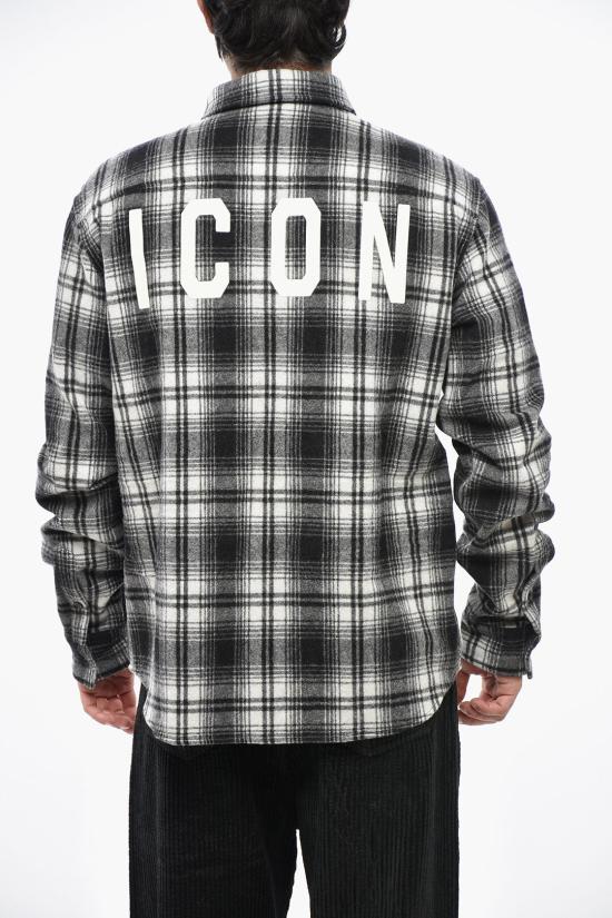  디스퀘어드2 긴팔 셔츠 S79DL0036S78221002F Grigio Bianco e Nero - DSQUARED2