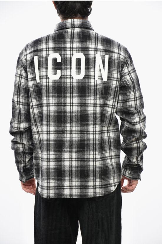  디스퀘어드2 긴팔 셔츠 S79DL0036S78221002F Grigio Bianco e Nero - DSQUARED2