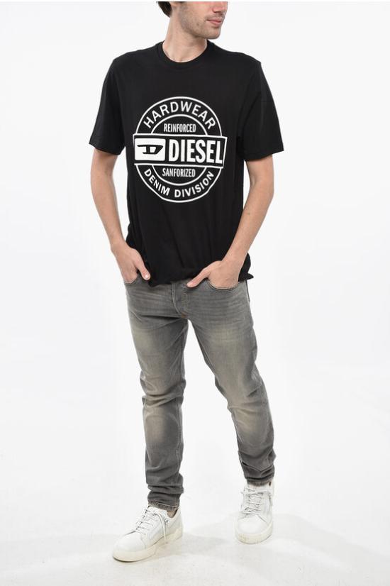  디젤 반팔 티셔츠 A19701 RHQBH 900 Black - DIESEL