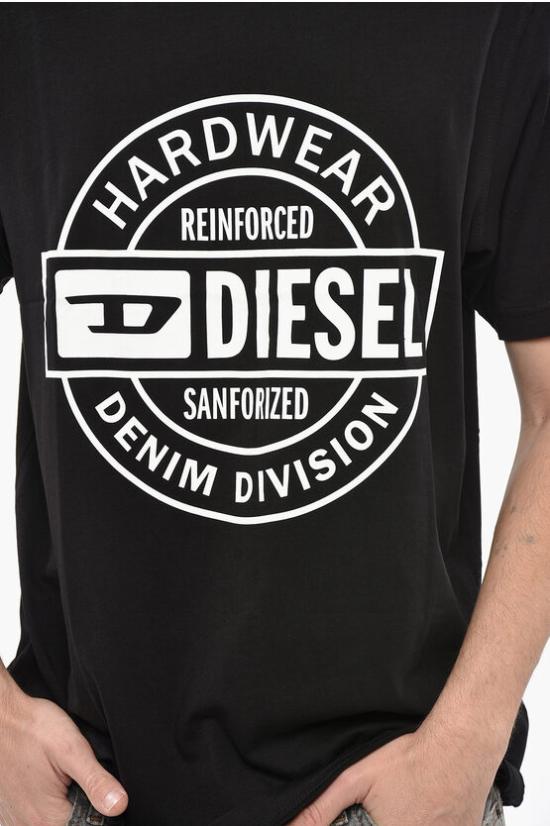  디젤 반팔 티셔츠 A19701 RHQBH 900 Black - DIESEL