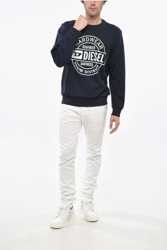  디젤 긴팔 티셔츠 A19704 RJXAN 81E Blue - DIESEL