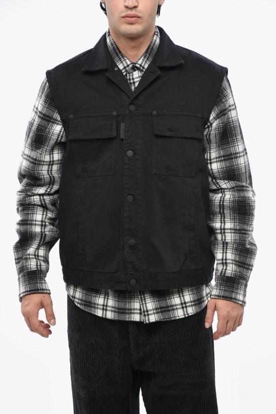  디스퀘어드2 데님 자켓 S79FB0008S47925900 Black