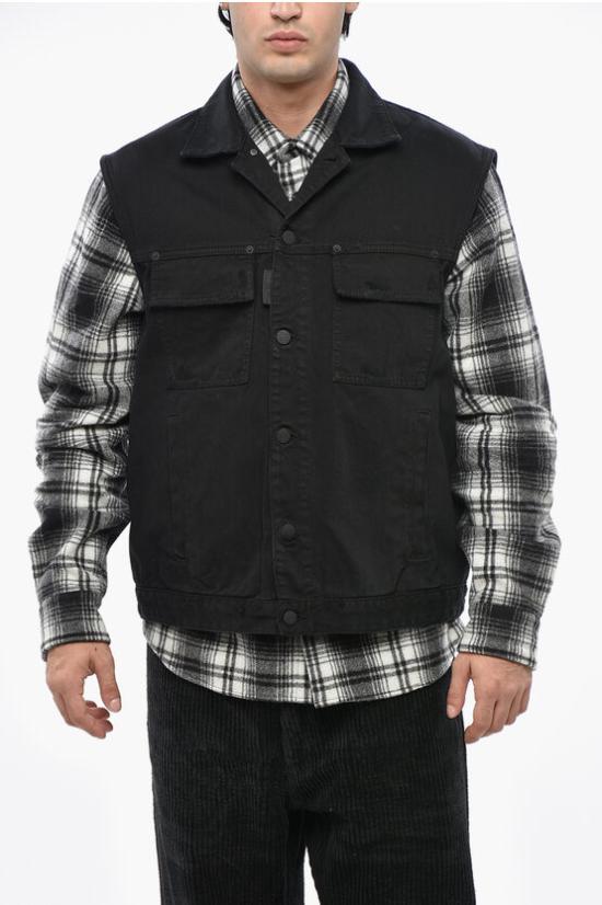  디스퀘어드2 데님 자켓 S79FB0008S47925900 Black