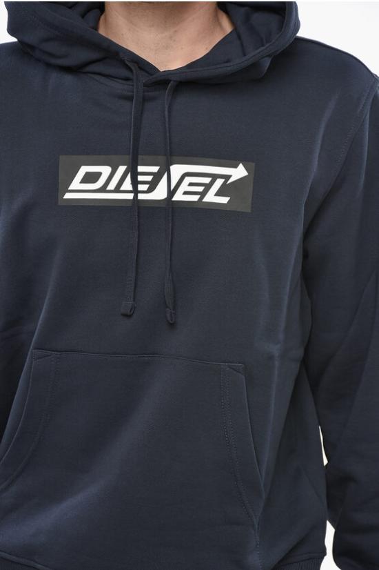 디젤 후드 티셔츠 A18981 RIAJH 81E Blue - DIESEL